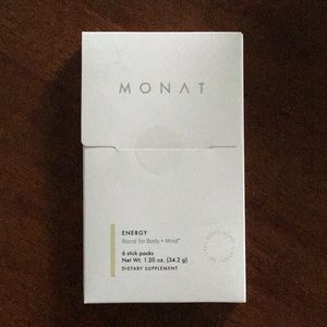 Monat- Energy Stick packs, 6 count, berry blast flavor